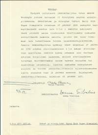 Lääkintöhallitus   - stansattu paperisinetti  ja Pääjohtaja Niilo Pesonen nimikirjoitus asiakirjalla 1955  - sinetti