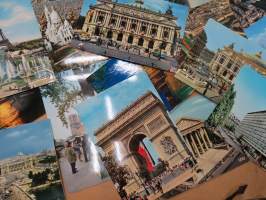 Pariisi -postikortteja 35 kpl erä