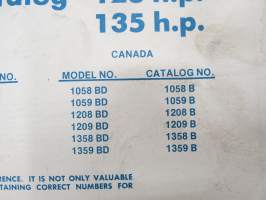 Chrysler Outboard 105, 120, 135 hp parts catalog / varaosaluettelo, englanninkielinen