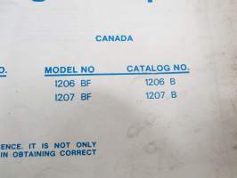 Chrysler Outboard 120 hp parts catalog / varaosaluettelo, englanninkielinen