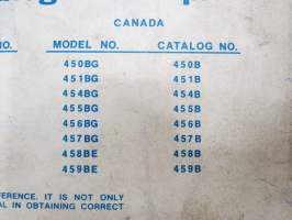 Chrysler Outboard 45 hp parts catalog / perämoottori varaosaluettelo, englanninkielinen