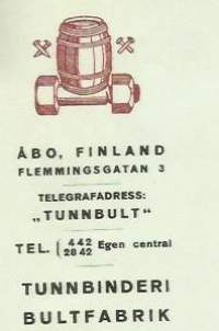 Åbo Industri Ab Turku 1925 - firmalomake