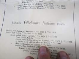 Johan Hellberg´in suku 31.5.1949 - Johan Hellberg synt. 16.12.1811 Laitila, kuoli 23.5.1981 Nakkila -sukutaulu isona &quot;plakaattina&quot;