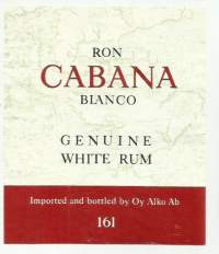 Ron Cabana Rum Alko nr 161  - viinaetiketti