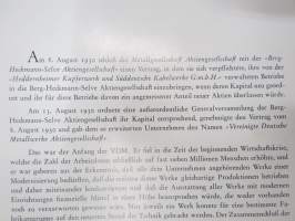 Vereignite Deutsche Metallwerke VDM A.G. 25 Jahre Heddenheimer Kupferwerk, Basse &amp; Selve, C. Heckmann, Zweigniederlassung Köln, Süddeutsche Metallundustrie...