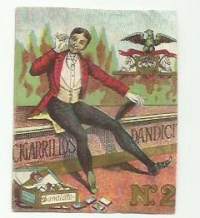 Dandicito Cigarillos -  tupakkaetiketti vuodelta 1905