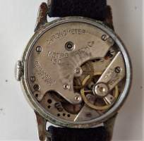Vintage Metro Chronometer  Watch  Swiss  - rannekello  hopeaa ?