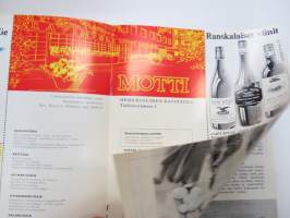 Motin  uutiset 1975 nr 2 - herkullisia vihjeitä herkkusuille -Ravintola Motti asiakaslehti / restaurant customer magazine