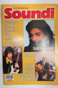 Soundi 1989 nr 2, Scorpions, Womack &amp; Womack, Vixen, Backsliders, Gary Moore, Tanita Tikaram, Clifters.