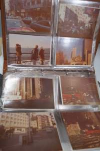 Paavo Lammer / Koritehdas K. Nummela Oy, matkakuva-albumi USA / Kanada 1974 -valokuvia kansioon koottuna / photo album