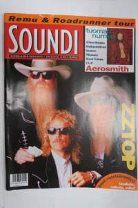 Soundi 1993 nr 12, Tuomari Nurmio, 4 Non Blondes, Radiopuhelimet, Hooters, Piirpauke, Royal Tramps, Y.U.P., Aerosmith, Zztop.