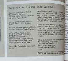 Form Function Finland, 1986 No. 3.