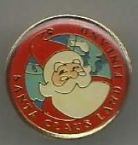 Santa Claus land Finland - pinssi rintamerkki  käyttämätön alkuperäisessä pakkauksessa