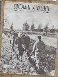 Suomen Kuvalehti 1946 nr 18. Kevätkylvöt alkavat, Nyky-Saksan rautatiet, Lapin miehet lannanmaassa