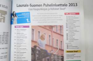 Vakka-Suomen puhelinluettelo 2013 Uusikaupunki - Laitila - Taivassalo - Kustavi, Keltaiset sivut -telephone catalog