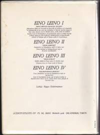 Eino Leino - Runoja. 4 C-kasettia, lukijana Seppo Kolehmainen. Katso sisältö kuvista.