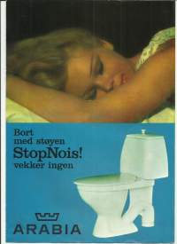Stop nois - Arabian saniteettikalusteet 1967 - tuote-esite