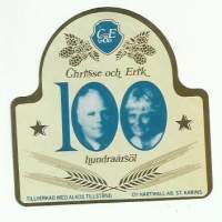 Chrisse&amp;Erik 100   III olut - olutetiketti