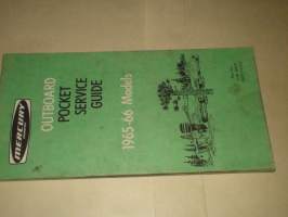 Mercury outboard pocket service guide 1965-66 models  Huolto-opas