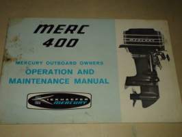 Mercury Merc 400 operation and maintenance manual  Huolto-opas
