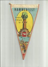 Hammerfest  -matkailuviiri  ,  n 30x15 cm
