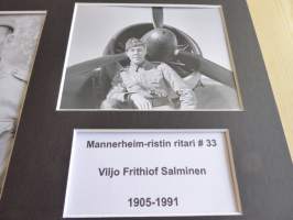 Viljo Salminen Mannerheim-ristin ritari, uusintapainos valokuvat, paspiksen koko A4. Hieno esim. lahjaksi. Myös muita Mannerheim-ristin ritareita, kysy.