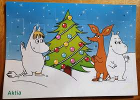 Aktia - Muumipeikko, Niiskuneiti ja Nipsu joulukalenteri / Moomin Characters Christmas calendar