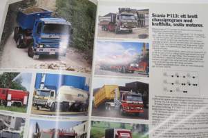 Scania P113 1989 -myyntiesite, ruotsinkielinen / sales brochure, in swedish