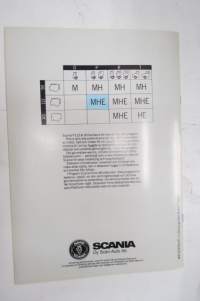 Scania P113 1989 -myyntiesite, ruotsinkielinen / sales brochure, in swedish