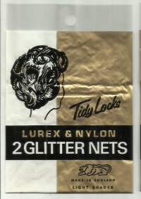 2 Glitter Nets Lurex &amp; Nylon  - avaamaton alkuperäispakkaus n 10 kpl erä