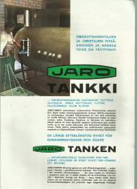 Jaro tankki /Ja-Ro Pietarsaari   - tuote-esite ja asennusohjeet 1972  6 sivua