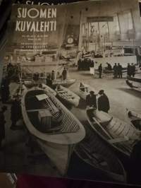 Suomen Kuvalehti 1947 nr 42-43. (18.10.)sosialisointi keskustelu alkaa, kalastusnäyttely ja venemessut Messuhallissa
