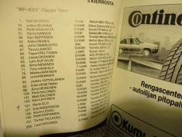 Alastaro Road Racing 19.-20.8.1995 Jarno Saarisen muistokilpailu -käsiohjelma - RR race program - Jarno Saarinen Memorial