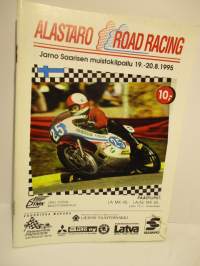Alastaro Road Racing 19.-20..8. 1995 Jarno Saarisen muistokilpailu -käsiohjelma - RR race program - Jarno Saarinen Memorial