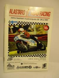 Alastaro Road Racing 28.-29.6. 1997 Jarno Saarisen muistokilpailu -käsiohjelma - RR race program - Jarno Saarinen Memorial