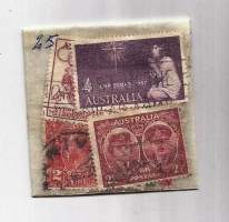 Postimerkki Australia 25 eril Postimerkkikauppiaan  70-80- luvulla pakkaamia ei avattu, tarkistettu