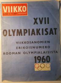 Viikko sanomat 1960 No 38 B, XVII Olympiakisat, erikoisnumero Rooman Olympialaisista 1960