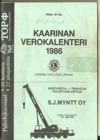 Kaarinan verokalenteri 1986