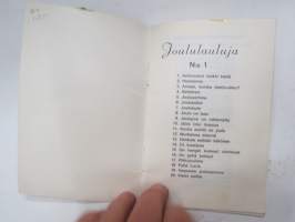 Joululauluja Nr 1 - Paletti 2573/1 -laulukirjanen / song book, christmas songs