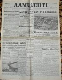Aamulehti  kesäkuun 5. p:nä 1944 Näköispainos sarjat sodan lehdet