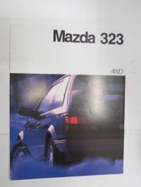 Mazda 323 4WD 1987 -myyntiesite / sales brochure