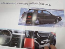Mazda 323 4WD 1987 -myyntiesite / sales brochure