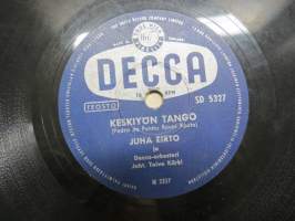 Decca SD 5327 Metro-tytöt ja Toivo Kärjen orkesteri Toukokuun unelma / Juha Eirto ja Decca-orkesteri Keskiyön tango -savikiekkoäänilevy / 78 rpm record