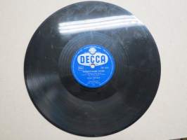 Decca SD 5371 Peppina ja Kauko Käyhkö sekä Decca-orkesteri Isä ja lapsi / Seija Eskola ja Decca-orkesteri Posetiivarin tyttö -savikiekkoäänilevy / 78 rpm record