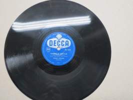 Decca SD 5435 Pärre Förars yhtyeineen Naurava kulkuri / Vihreällä niityllä -savikiekkoäänilevy / 78 rpm record