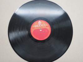 Decca SD 5172 Erkki Junkkarinen ja Decca-orkesteri Sydämeni ääni / Hopeahääpäivä -savikiekkoäänilevy / 78 rpm record
