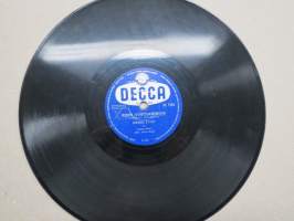 Decca SD 5286 Metro-tytöt ja Toivo Kärjen yhtye Paimenhulu soi niin katkeraan / Äidin syntymäpäivä -savikiekkoäänilevy / 78 rpm record