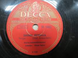 Decca SD 5082 Decca- konserttiorkesteri Lotus / Sininen huvimaja - savikiekkoäänilevy / 78 rpm record