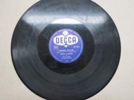 Decca SD 5354 Vieno Kekkonen ja Decca-orkesteri Tie / Wiola Talvikki ja Decca-orkesteri Mambo Bacan -savikiekkoäänilevy / 78 rpm record