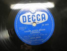 Decca SD 5455 Juha Eirto ja Jaakko Borg´in orkesteri Venezuela / Kaikki alkoi sinun kanssasi -savikiekkoäänilevy / 78 rpm record